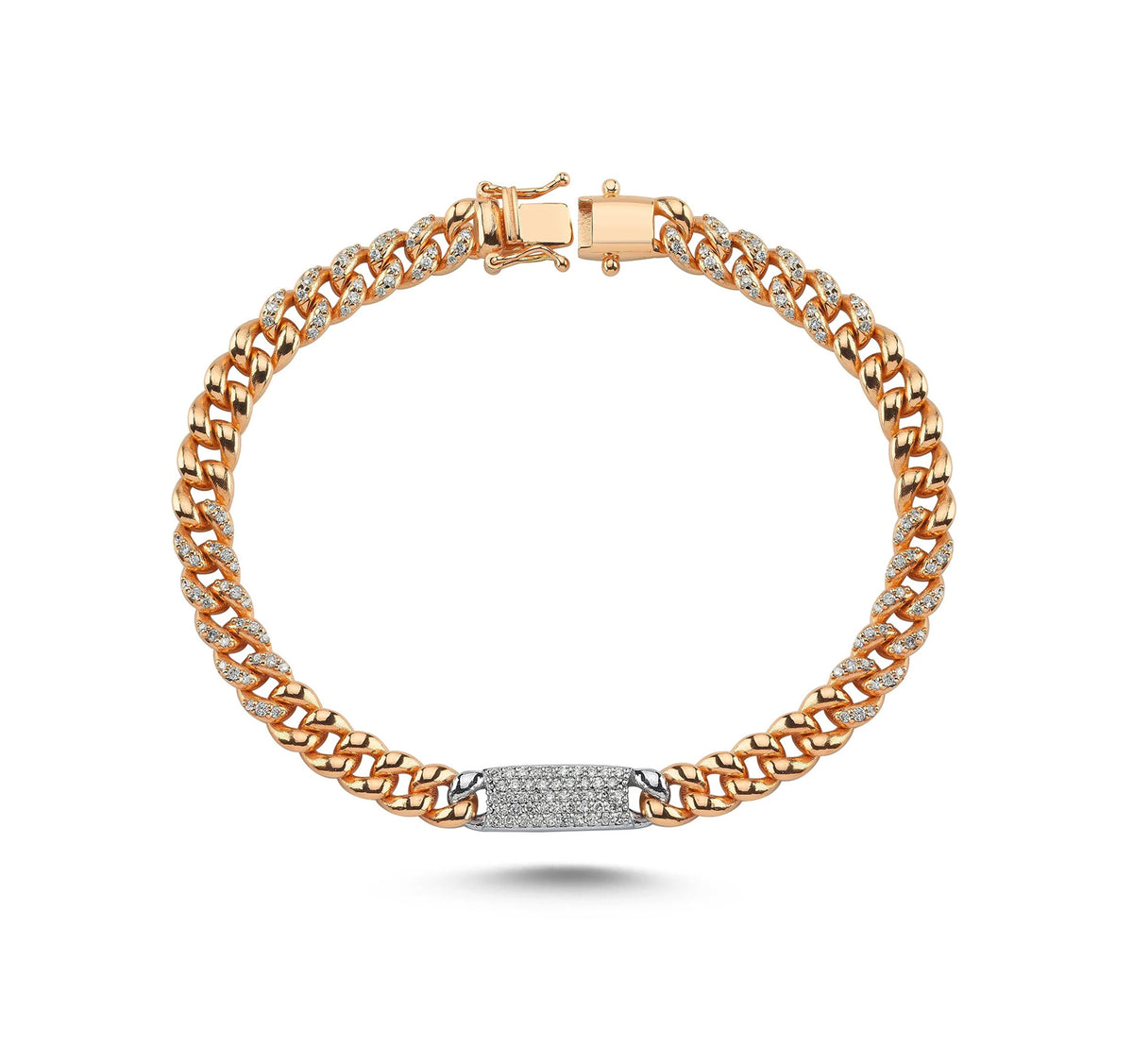 0.87 Carat Diamond Monaco Bracelet 