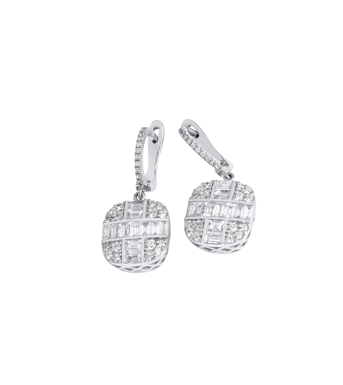 1.63 Carat Diamond Earrings 