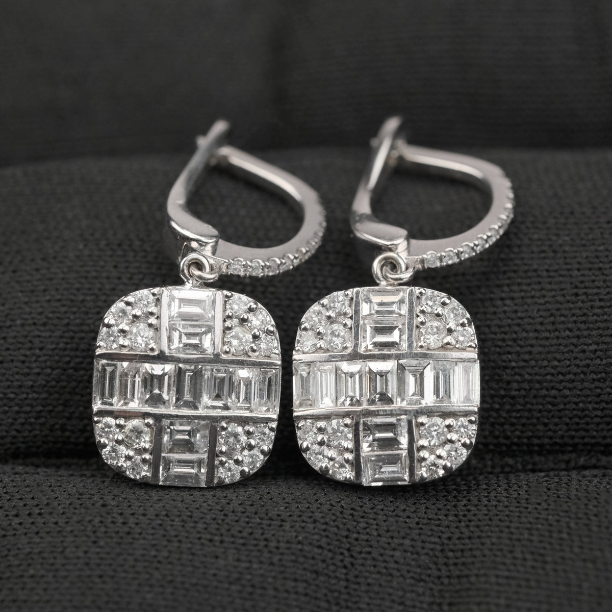 1.63 Carat Diamond Earrings 